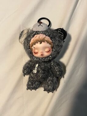 Custom Pop Mart Skullpanda Hirono Bear plush pendant